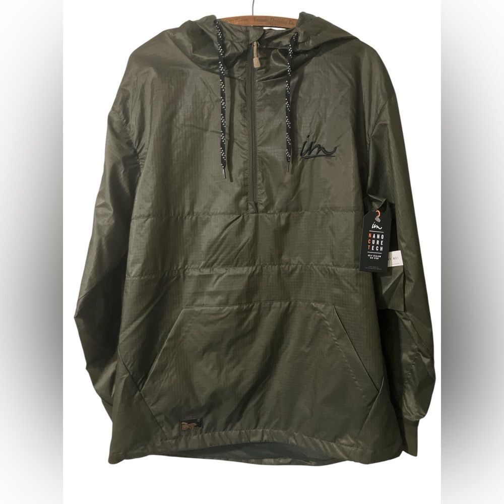 New with Tags Imperial Motion Fleet Anorak Windbreaker Jacket Size L Rain Hiking